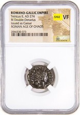 NGC (VF) BI Double Denarius of Tetricus II ROMANO-GALLIC EMPIRE NGC Antoninianus picture
