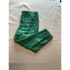 J. Jill Linen Stretch Pants Womens M Petite Green Excellent Casual Straight Leg picture