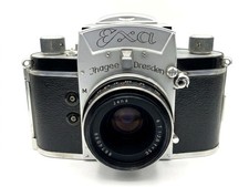 Exa Ihagee Dresden Type 4 Silver Good SLR 35mm Carl Zeiss 50mm f/2.8 picture