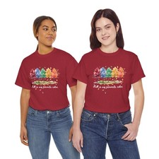 Fall Is My Favorite Color T-Shirt , Woman Autumn Watercolor Trees Graphic Tee picture