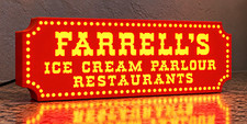 Farrell’s Ice Cream Parlour LightBox Display 3D Printed Restaurant Sign 9” picture