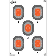 Allen Company EZ AIM 5-Spot Paper Targets 23x35 inch 50 Pack Orange and Gray picture