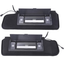 New Pair Sun visors w/Vanity Mirror & LED Light For 84-96 Chevy Corvette C4 5.7L picture