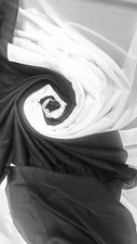 White & Black Tricot Fusible Interfacing Soft Lightweight Stretch Sewing DIY picture