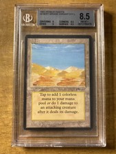 MTG✨DESERT (CAMPFIRE/MIRAGE VARIANT)✨Arabian Nights BGS 8.5 NM/M 1993 Myrfors picture