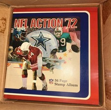 1972 Sunoco NFL  Action Stamp Album 56 Page Unused NOS New From Box 1 Album picture