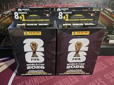 🔥4X 2026 Panini FIFA World Cup Soccer Sticker Cards Hanger Box Sealed -LOT OF 4 picture