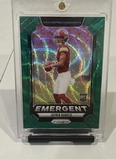2024 Panini Prizm - Emergent Jayden Daniels #2 Green Wave Prizm (RC) picture