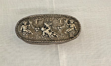 19th Century Antique French Silver Cherub Box DS29 picture