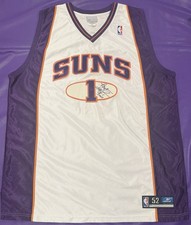 Authentic Anfernee Hardaway #1 Phoenix Suns Signed On Court Reebok NBA Jersey 52 picture