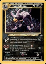 Houndoom 4/75 Rare Neo Discovery Pokemon Unlimited Holo Damaged picture