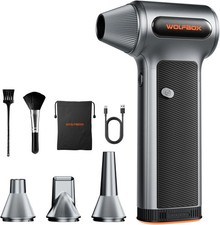 WOLFBOX MF200 Compressed Air Duster, Removable Battery, Car Cleaning, Home picture