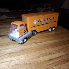 Vintage 60s Tonka Allied Van Lines Semi Tractor Trailer Truck Pressed Steel Toy picture