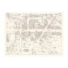 Old Map of Auburn, NY 1947 - Vintage Auburn New York Art picture
