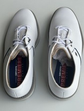 Foot Joy Men's Dryjoy Premiere Golf Shoes-53968-White-Blems picture