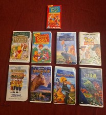 Lot 9 Vintage Disney Kids Children VHS Tapes Lion King Winnie the Pooh Toy Story picture