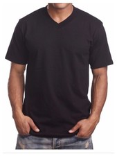 Men T-Shirt MAX HEAVY WEIGHT Plain V-Neck Big Size Gym Active Short Sleeve Tee picture