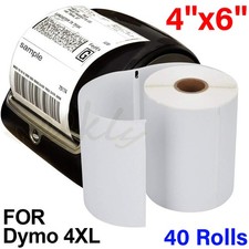 40 Roll Dymo 4XL LabelWriter Direct Thermal Shipping Labels 1744907 4x6 220/Roll picture