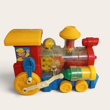 Vintage 1982 Playworld Toys See Thru Child Train Toy #7880 Hong Kong TESTED picture