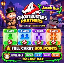 Monopoli Go GhostBusters partner Slots Instant 1-72h Full Carry picture