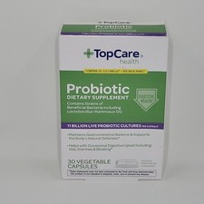 TopCare Health Probiotic Dietary Supplement Digestive Caps Exp 03/26 picture