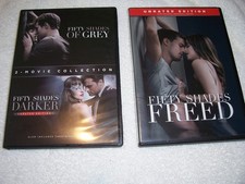 FIFTY SHADES OF GREY - 3 MOVIE COLLECTION - DVD - ALL DISCS VERY GOOD CONDITION picture