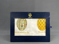 Rare NOS FABERGE EGG 4 Pc Embroidered Guest Hand Towel Set w/ Original Box (304) picture