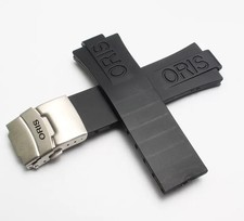 NEW For Oris Aquis Watch Strap 24mm Curved End FKM Rubber Watch Band picture