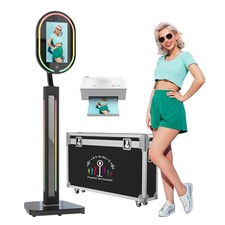 Magic Mirror Photo Booth Touch Screen with Printer and 1200W Pixel 4K HD Camera picture