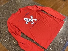 Liberty University Flames Football Nike DriFit Shirt (LS)Adult Medium Red picture