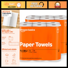 2-Ply Flex-Sheets Paper Towels, 12 Rolls = 40 Regular Rolls, 150 Sheets/Roll, Ev picture