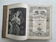 The Graphic News 1875 Jan-June Half Year Bound Weekly Newspapers picture