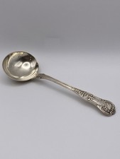 Rare 1832 Sterling Silver Sauce Ladle – English Hallmarked, With Crest picture