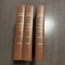 1981 JOHN BROWN Discourses and Saying of our Lord Jesus Christ SET VINTAGE HC VG picture