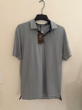 NWT - Swannies Navy Striped Smith Men's Polo - Size M - RETAIL $95 picture