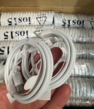 100x Wholesale USB C to C Cable Braided Charger For iPhone 15 16 17 Pro Max picture