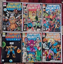 The Infinity Gauntlet #1-6 ((Marvel Comics July 1991) Lower Grades picture
