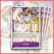 One Piece Card Game O-Nami ST18-002 x4 Purple STarter Deck Monkey.D.Luffy picture