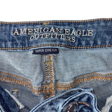American Eagle Outfitters Super Stretch Blue Denim Jeans Women's Size 14 picture
