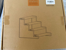 Lifewit Narrow Side Table 3-Tier Desktop Letter Tray Organizer, Black Metal picture