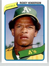 Rickey Henderson 2006 Topps Rookie of the Week 21 Oakland Athletics picture
