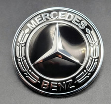 ✅️Front Hood Emblem Classic Flat Laurel Wreath decal Badge Fit For Mercedes Benz picture