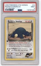 2000 POKEMON GYM HEROES 1ST EDITION #33 ROCKET'S SNORLAX PSA 9 picture