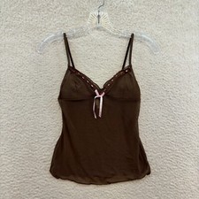 Y2K Vintage Rampage Camisole Small Lingerie Brown Pink Coquette Fairy Whimsigoth picture