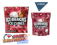 (Pack of 2) Ice Breakers Ice Cubes Cinnamon Sugar Free Gum 8.11 oz 2x 100 pcs picture