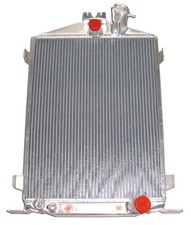 1932 Ford Hi-Boy Aluminum Radiator 16.5x22 in Center Inlet–Compatible picture