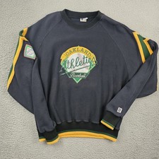 Vintage Oakland Athletics Sweater Large MLB Baseball 90s The Game Collectors USA picture