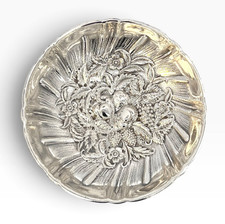 S KIRK & SON Sterling Silver Repousse #43 Nut Dish or Candy Dish, 2-5/8
