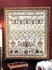 DOROTHY PRESTON ANTIQUE SAMPLER CROSS STITCH PATTERN picture