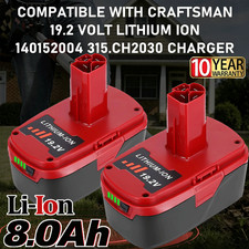 2packs 19.2Volt max 8.0Ah For Craftsman C3 DieHard Lithium-ion XCP Battery 11375 picture